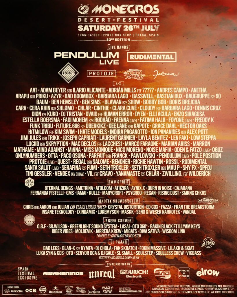 Monegros Desert Festival 2025 (Cartel Vertical)
