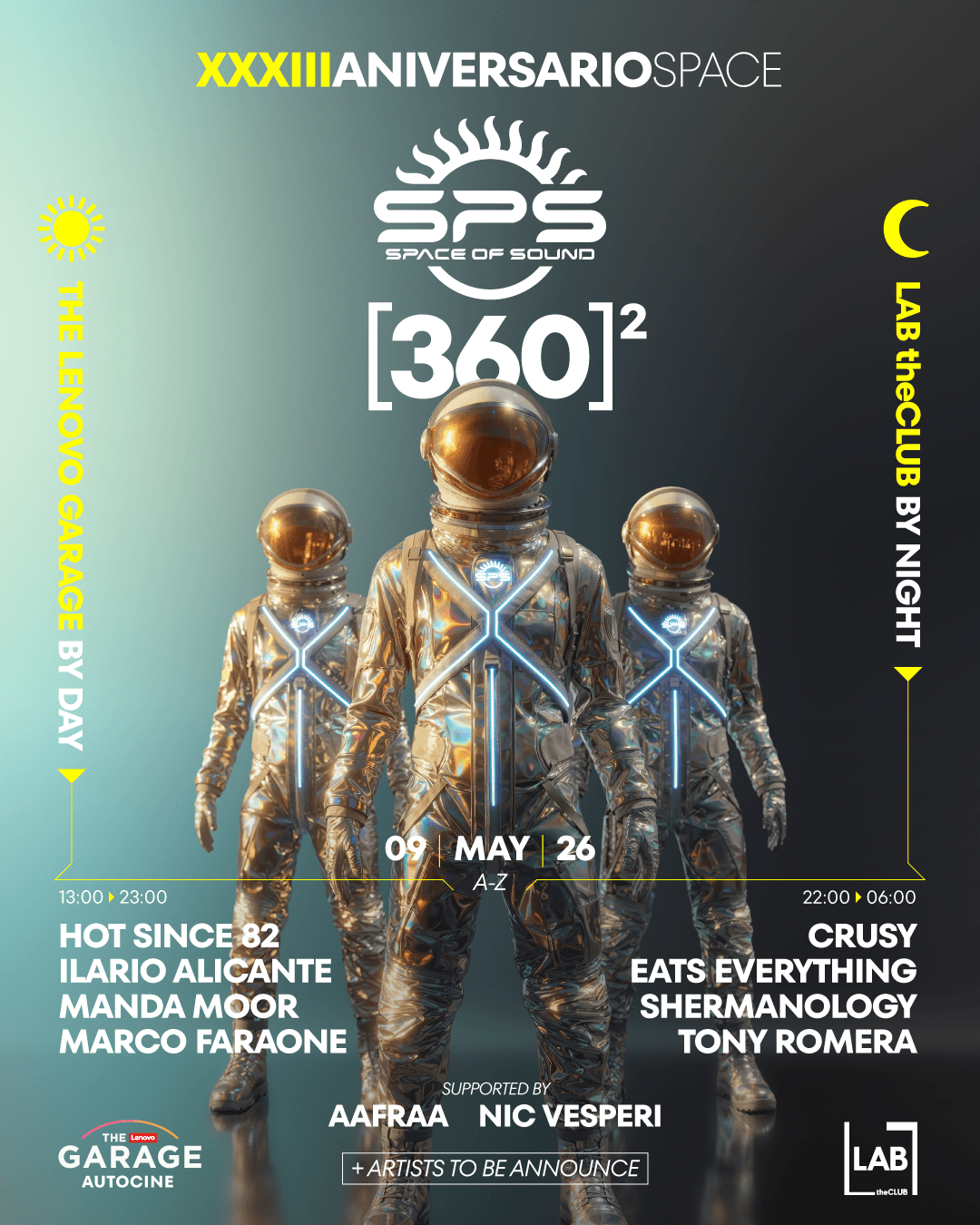 Space of Sound 360 2026 (Cartel completo XXXIII aniversario)