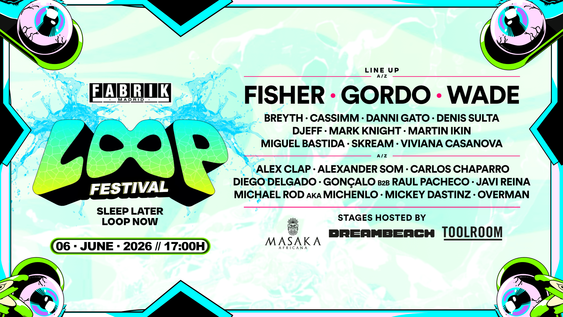 LOOP Festival 2026 (FABRIK) - Cartel promocional