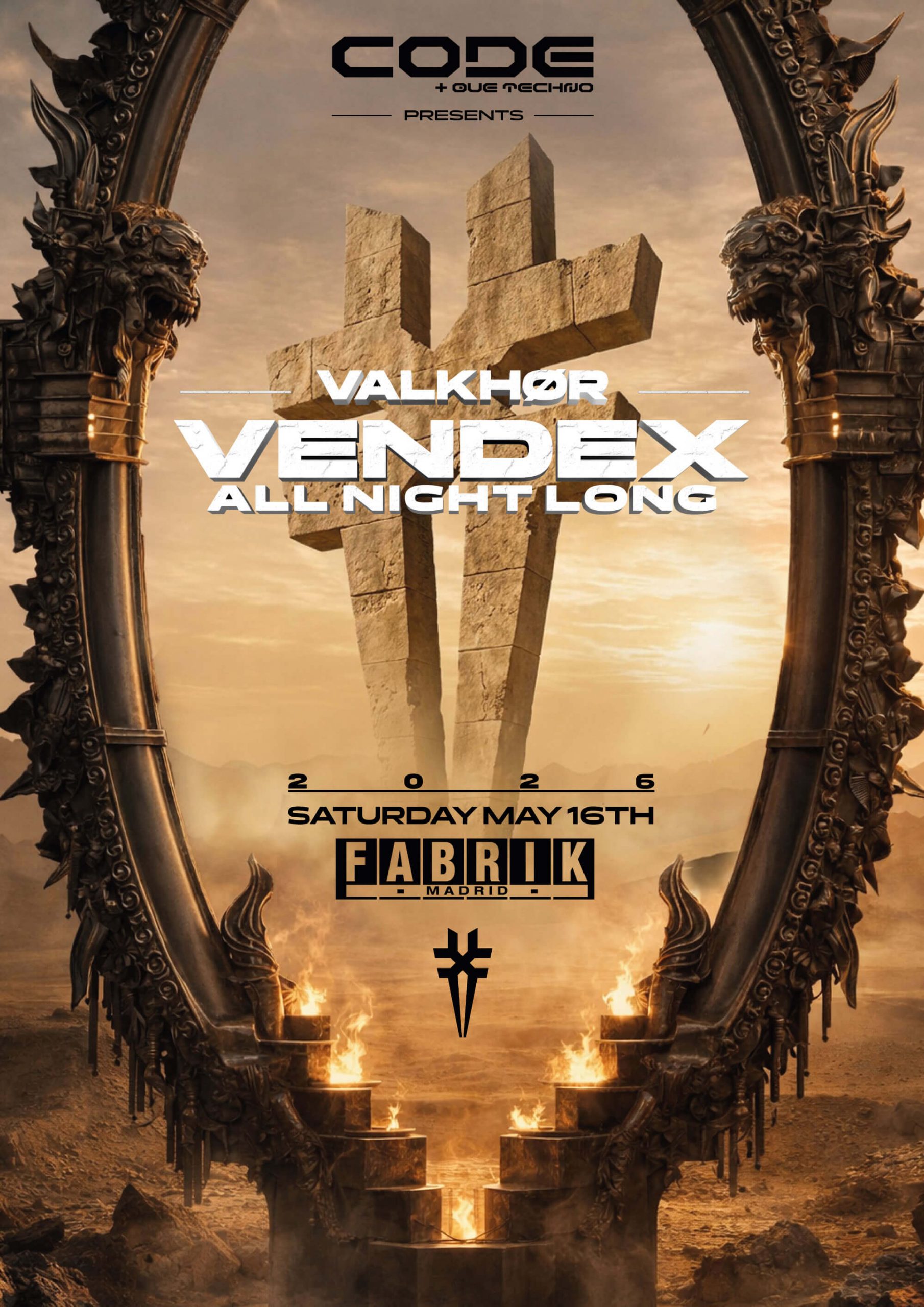 FABRIK 2026 - Vendex All Night Long (Cartel promocional)